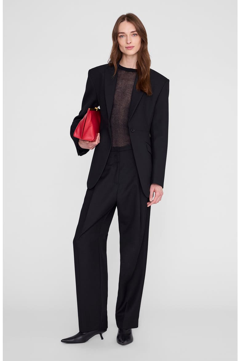 Elga Blazer, Alternate, color, Black