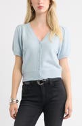 Treasure & Bond Wool & Cashmere Short Sleeve Cardigan