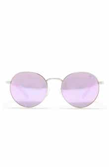 Hurley Small Enamel Accented Round Sunglasses