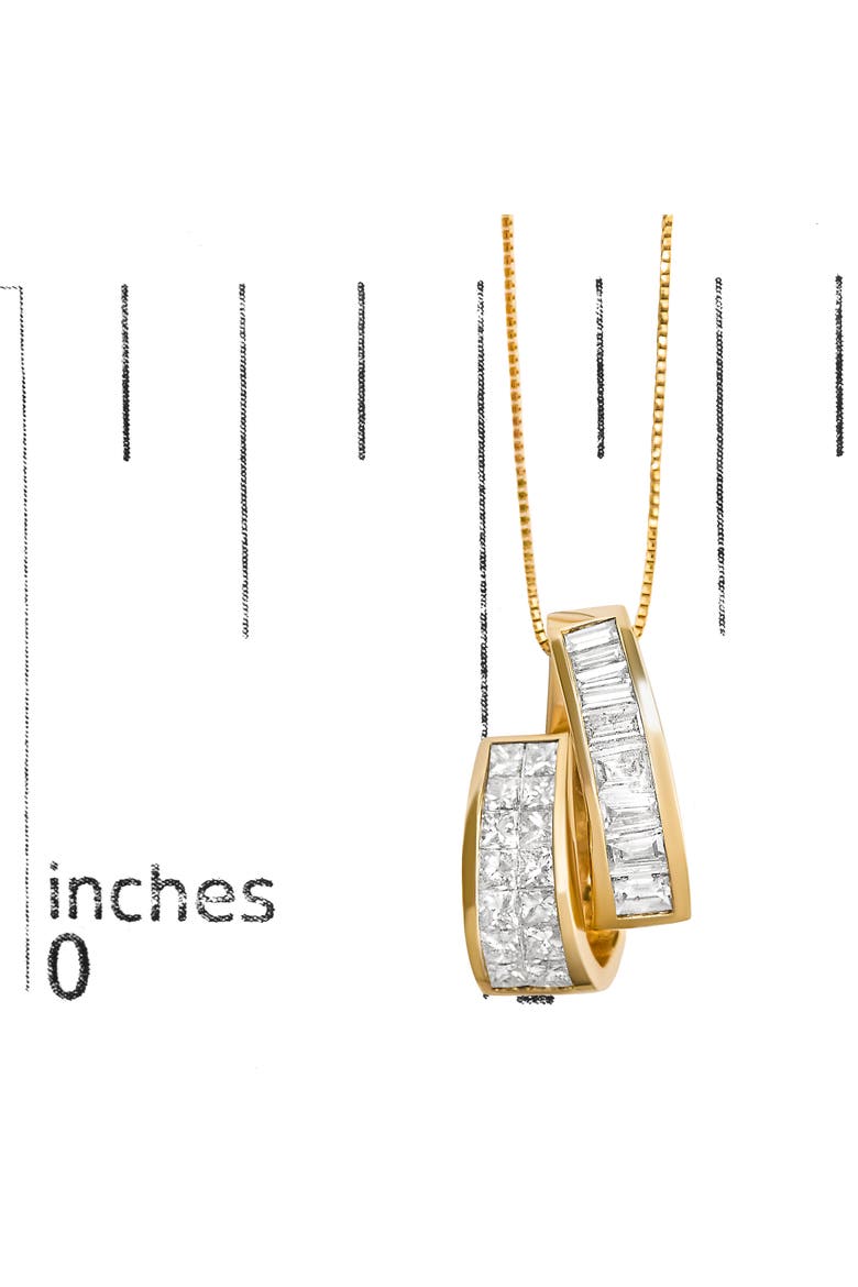 14K Yellow Gold 1 5/8 cttw Diamond Fashion Pendant Necklace, Alternate, color, Yellow