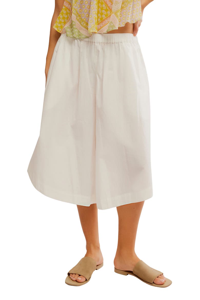 Lucca Cotton Culottes, Main, color, IVORY