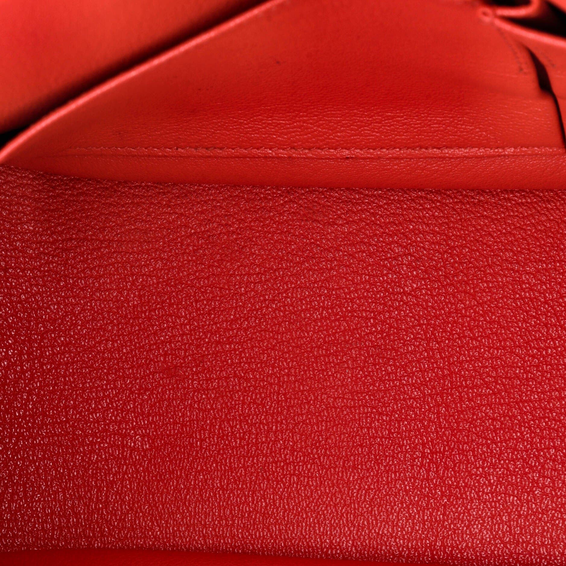 Pre-Owned Hermes Jypsiere Bag Clemence 28, Alternate, color, Rouge Pivoine