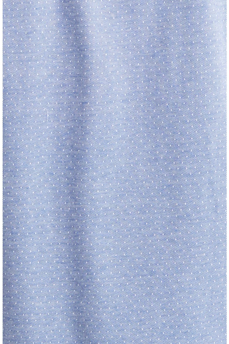 Star Dot Print Cotton Button-Up Shirt, Alternate, color, NDIGO