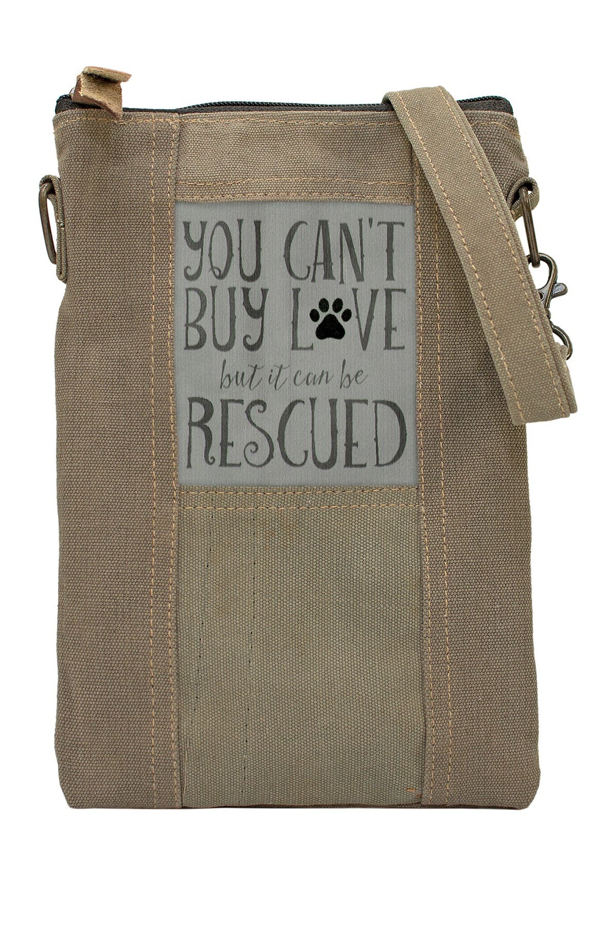 VINTAGE ADDICTION Rescued Dog Tent Crossbody Bag Bag, Main, color, 