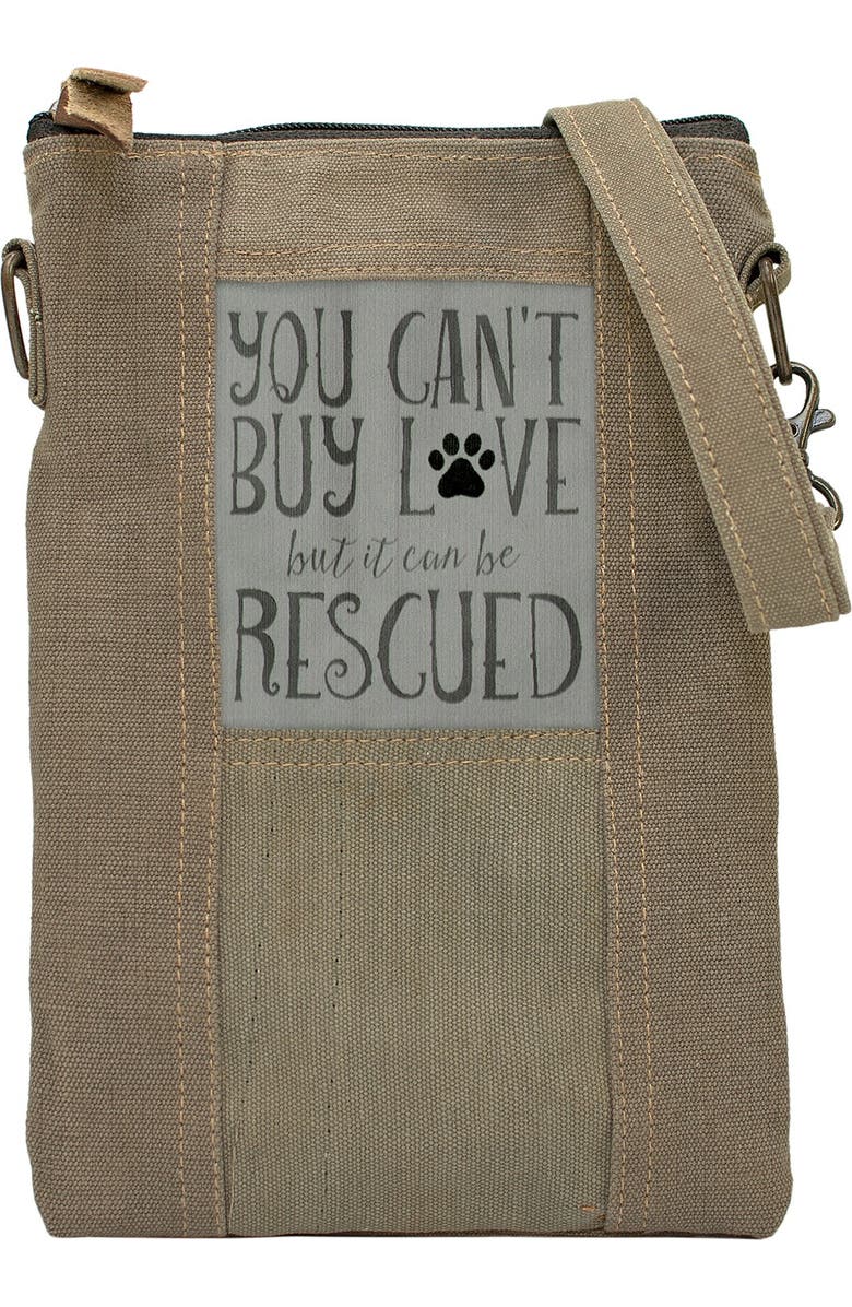 VINTAGE ADDICTION Rescued Dog Tent Crossbody Bag Bag, Main, color,
