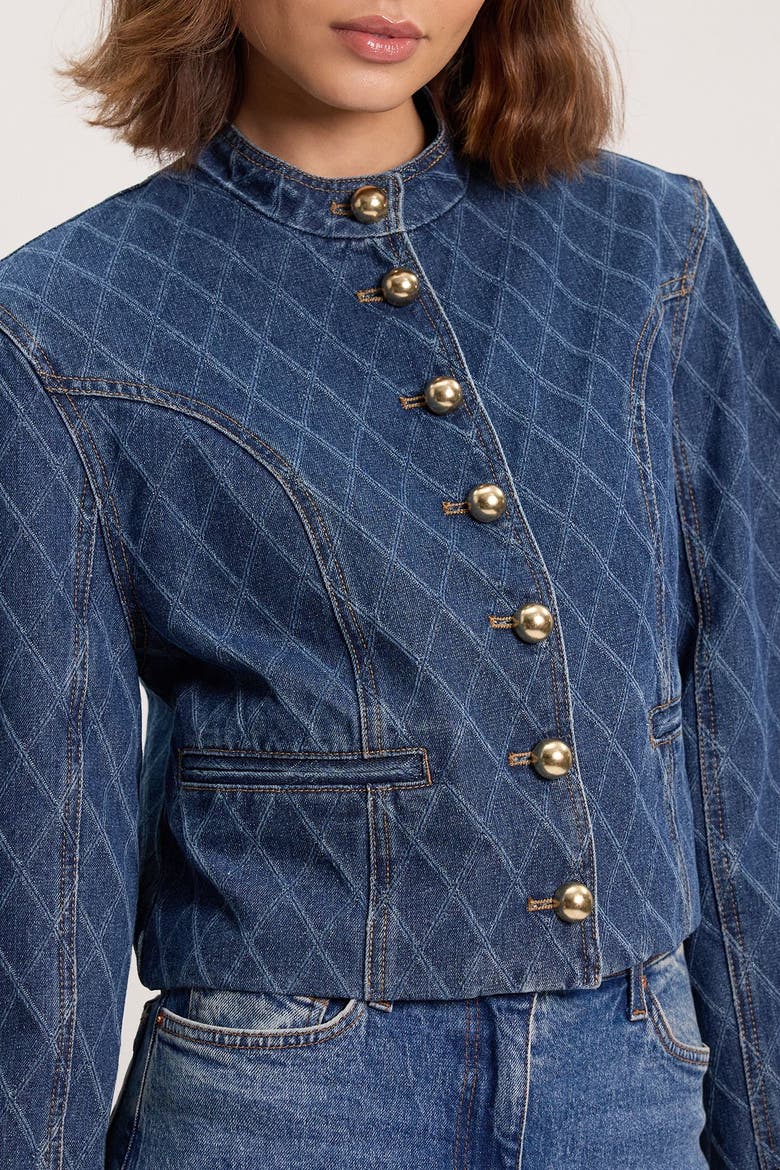 Denim Balloon Jacket, Alternate, color, Blue