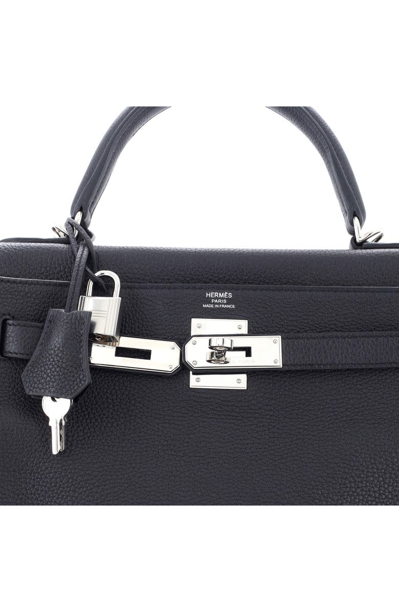 Pre-Owned Hermes Kelly Handbag Black Togo with Palladium Hardware 28, Alternate, color,