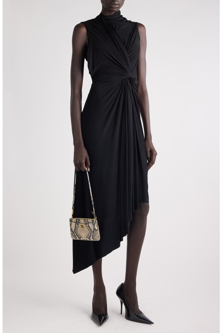 asymmetric draped jersey dress Asymmetric Draped Jersey Maxi Dress (Women)