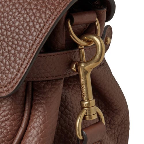 Mulberry 'alexa Heavy' Brown Top Handle Bag With Twist-lock Closure In Bright Oak