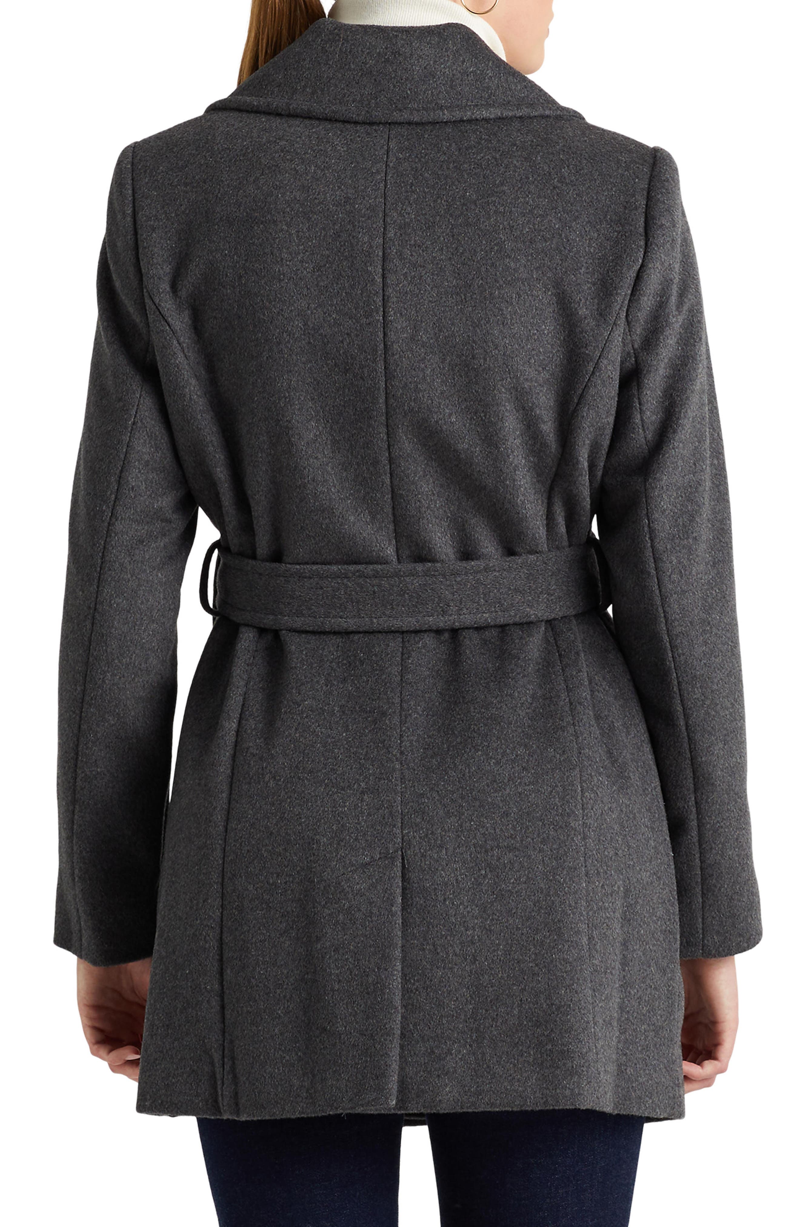 Belted Wool Blend Coat - image 2