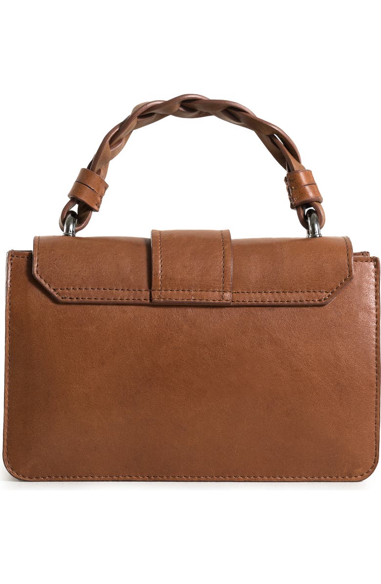 Velez Mini garniel leather bowling bag for women, Alternate, color, Honey