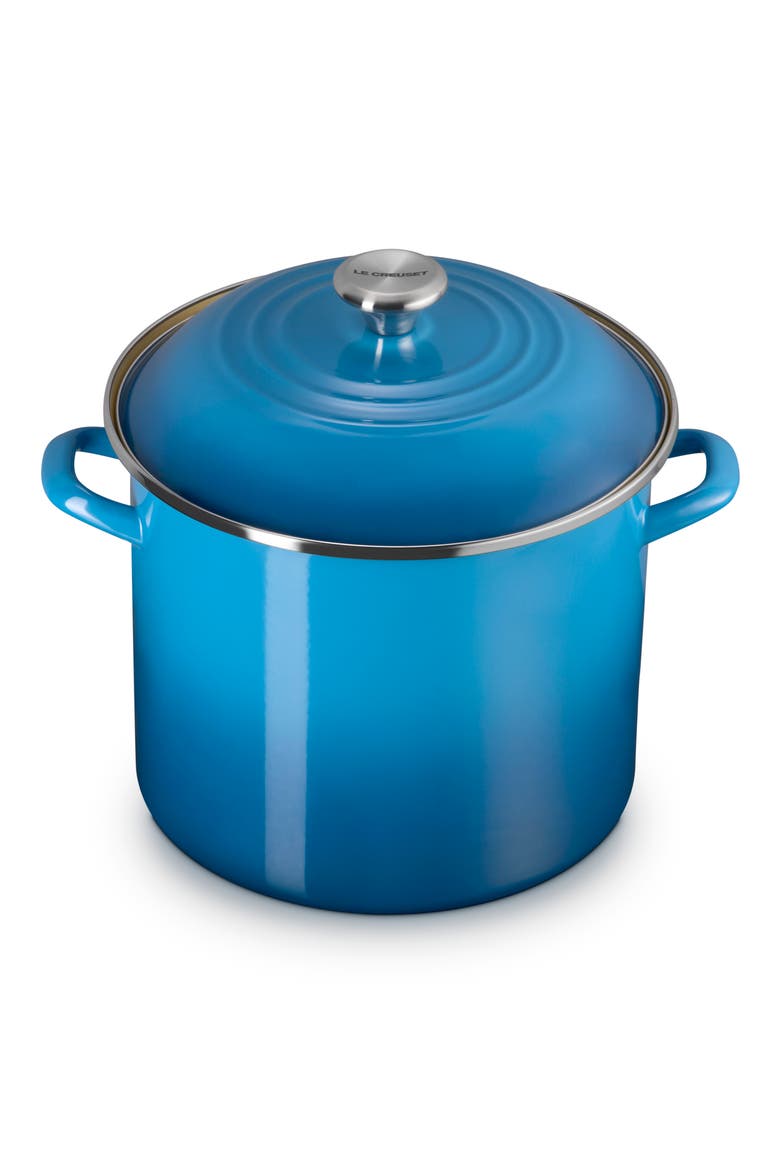 Enameled Stainless Steel Stockpot, Alternate, color, MARSEILLE