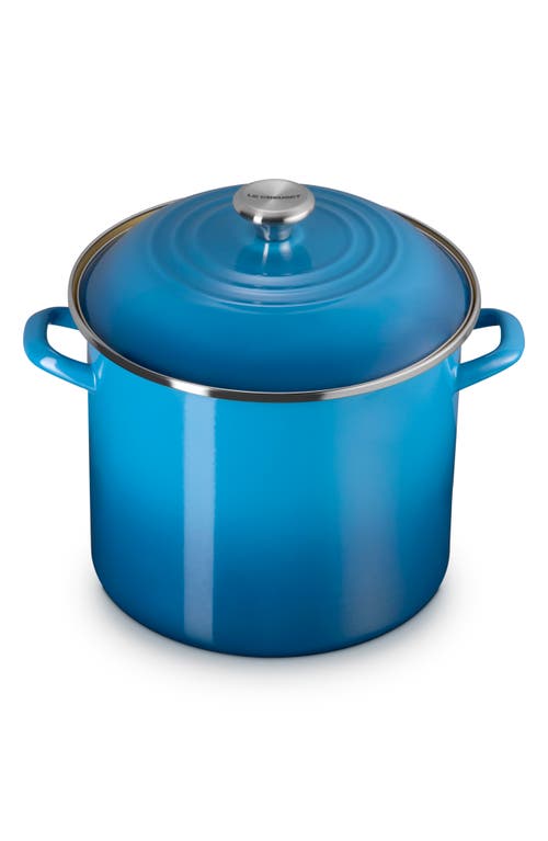 Le Creuset Enameled Stainless Steel Stockpot In Blue