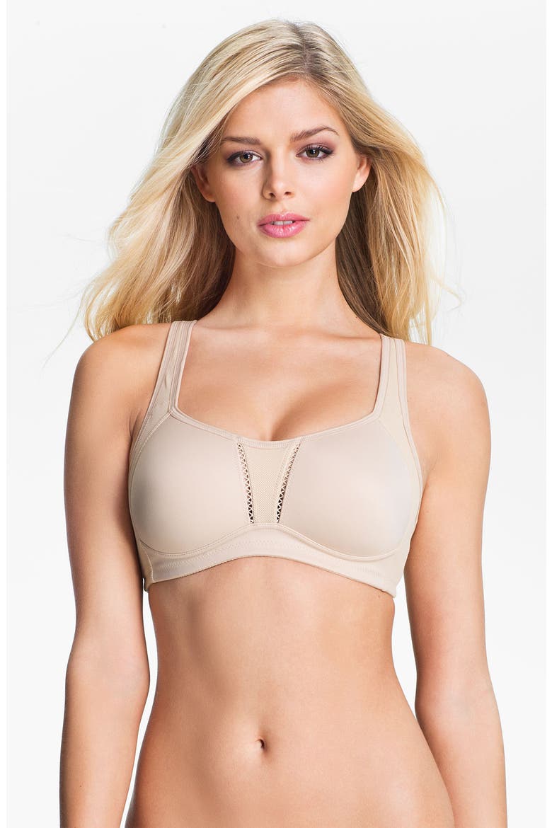 'Clear Comfort - 856114' Sports Bra, Main, color, NATURALLY NUDE