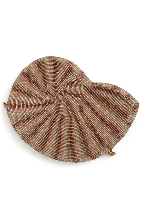 L*space Lspace Nautilus Beaded Bag In Beige