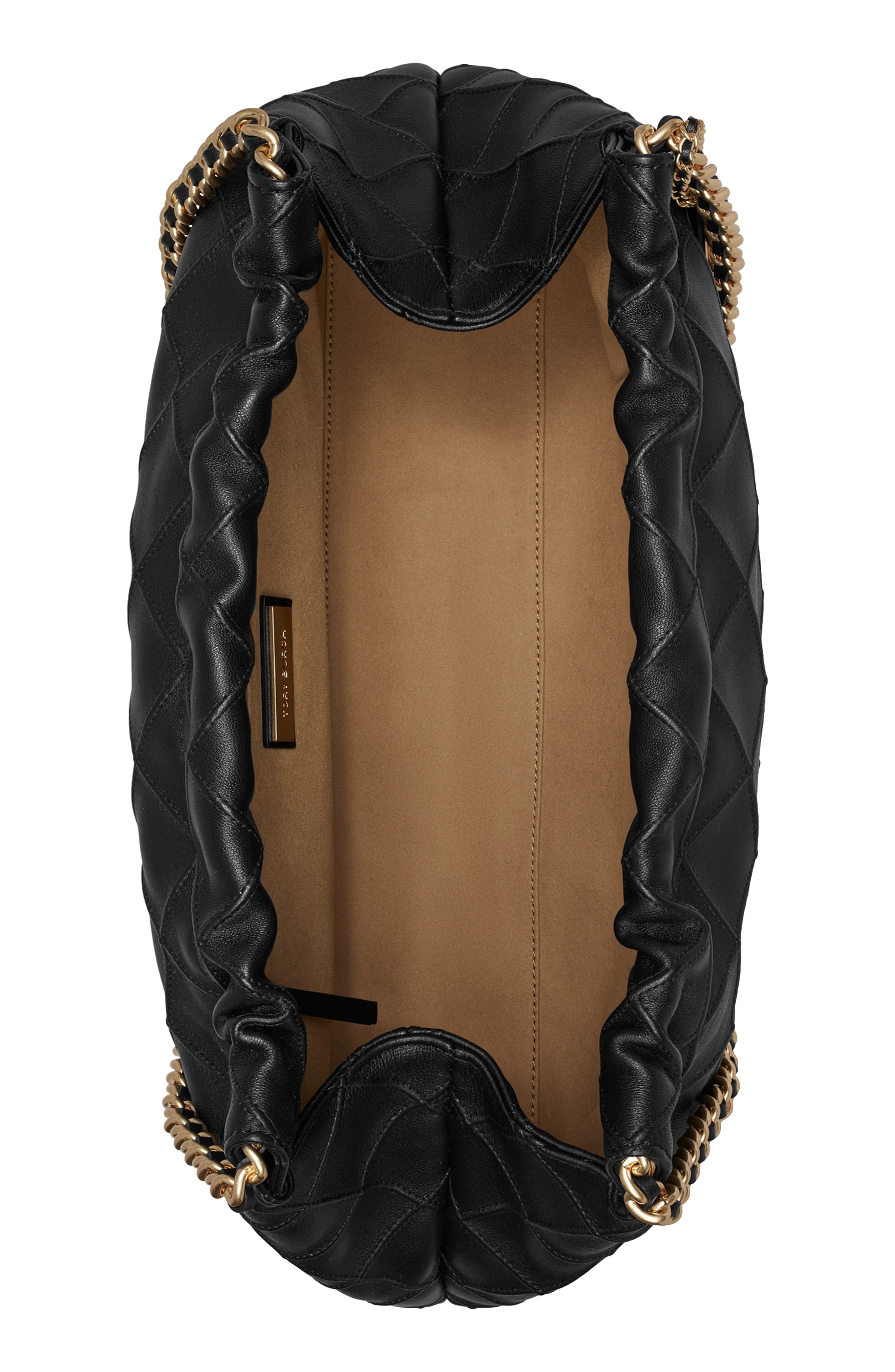 Tory Burch Fleming Soft Quilted Leather Hobo Bag, Alternate, color, 