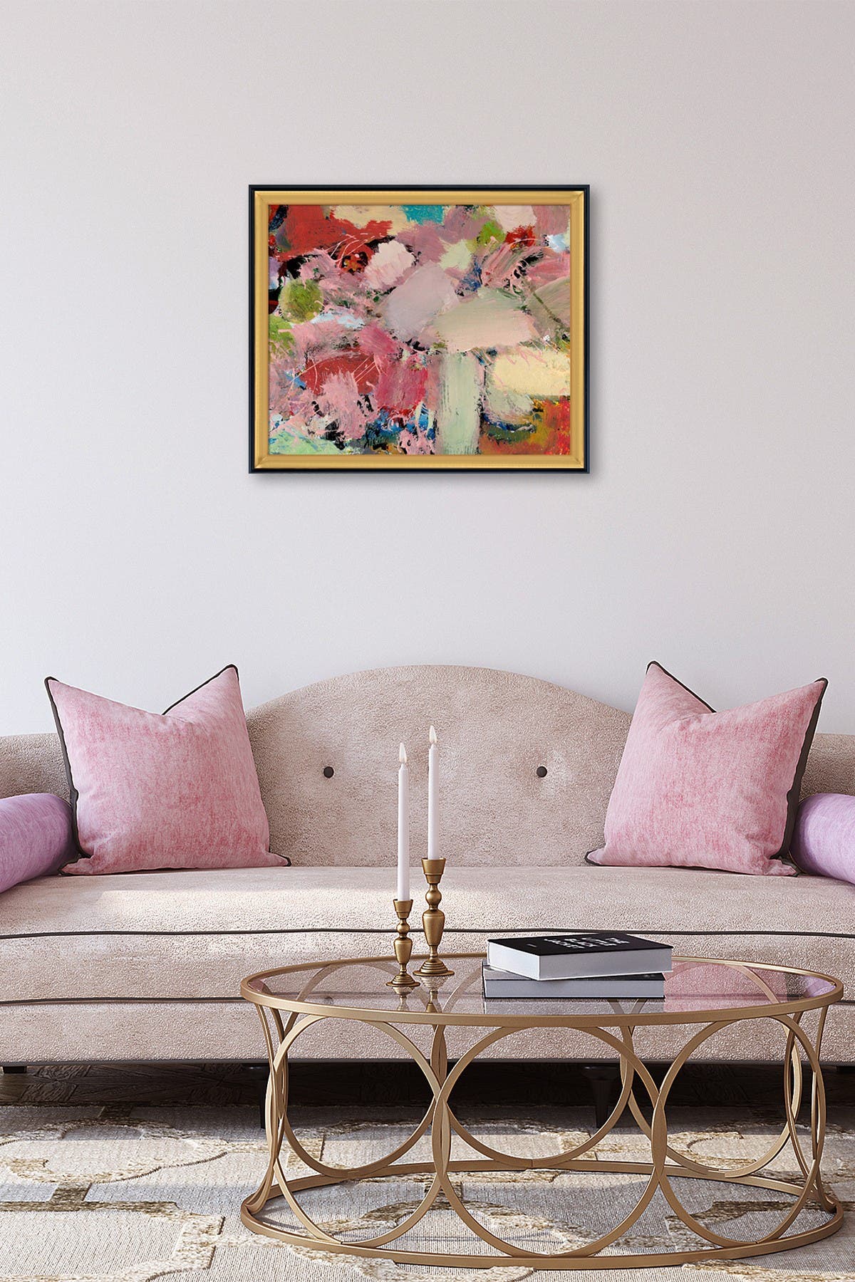 OVERSTOCK ART Azaleas with Piccino Luminoso and Black Wrap Custom ...