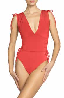 Aubrey V-Neck One-Piece Swimsuit