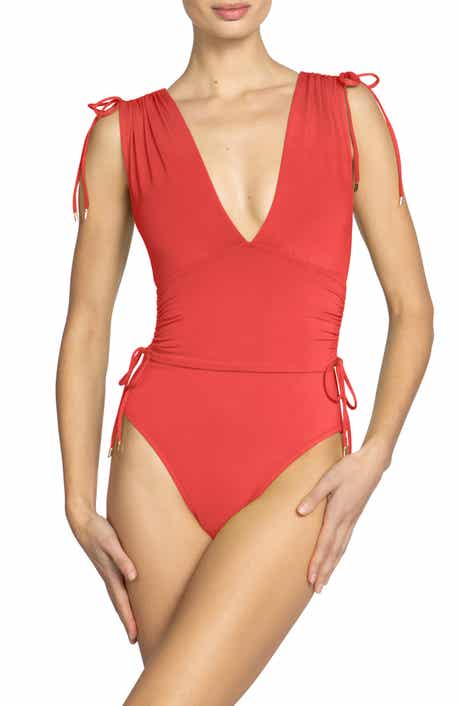 Aubrey V-Neck One-Piece Swimsuit