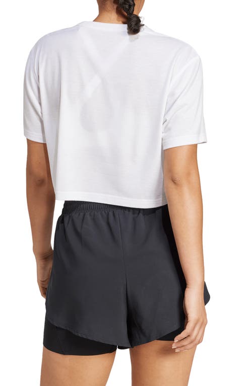 Adidas Originals Adidas Train Essentials Boxy Workout T-shirt In White