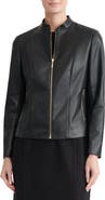 KASPER Faux Leather Jacket
