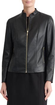 KASPER Faux Leather Jacket