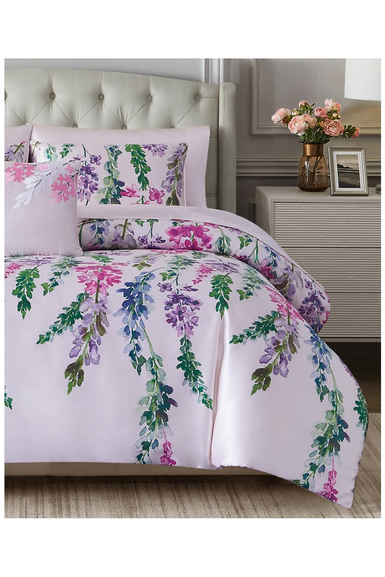 Satin Nolita Floral Bed In A Bag, Alternate, color, MAUVE FLORAL