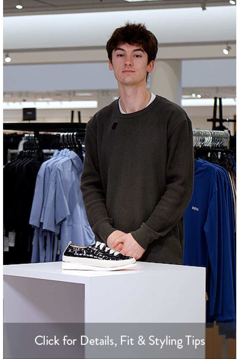Novella Avara Croc Embossed Leather Sneaker video