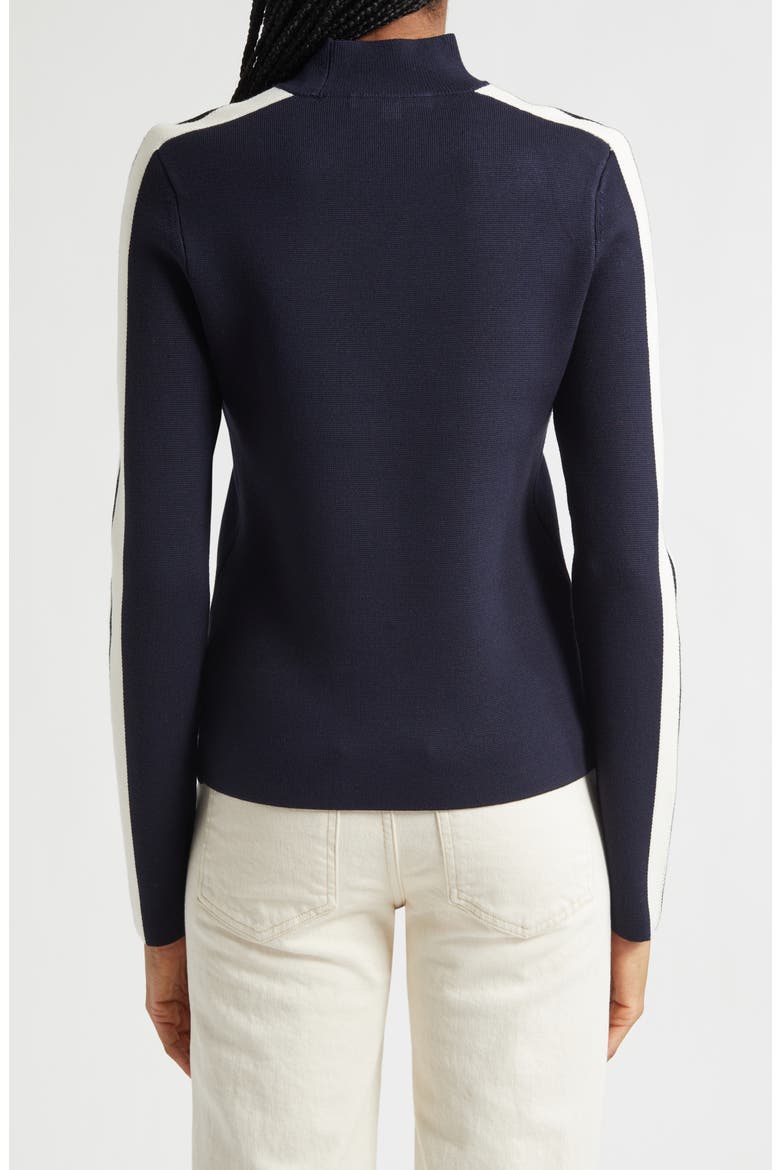 Asante Side Stripe Sweater, Alternate, color, NAVY