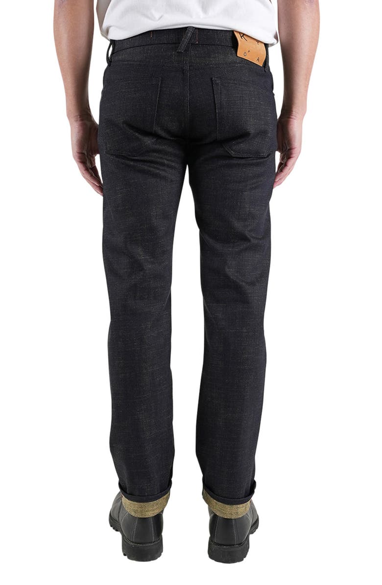 HIROSHI KATO The Hammer Straight Leg 13-Ounce Stretch Selvedge Jeans, Alternate, color, Green Tea Raw