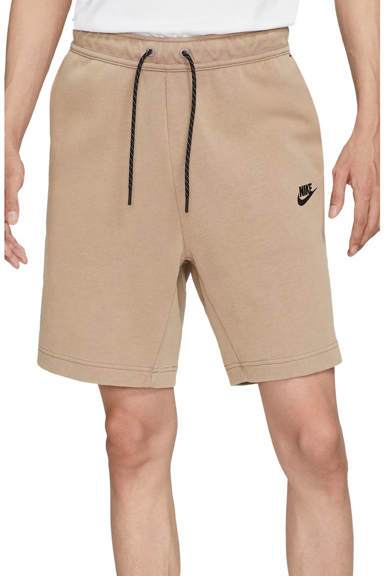 Sportswear Tech Fleece Shorts, Main, color, TAUPE HAZE/ BLACK