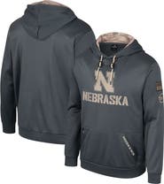 COLOSSEUM Men's Colosseum Charcoal Nebraska Huskers OHT Military Appreciation Pullover Hoodie