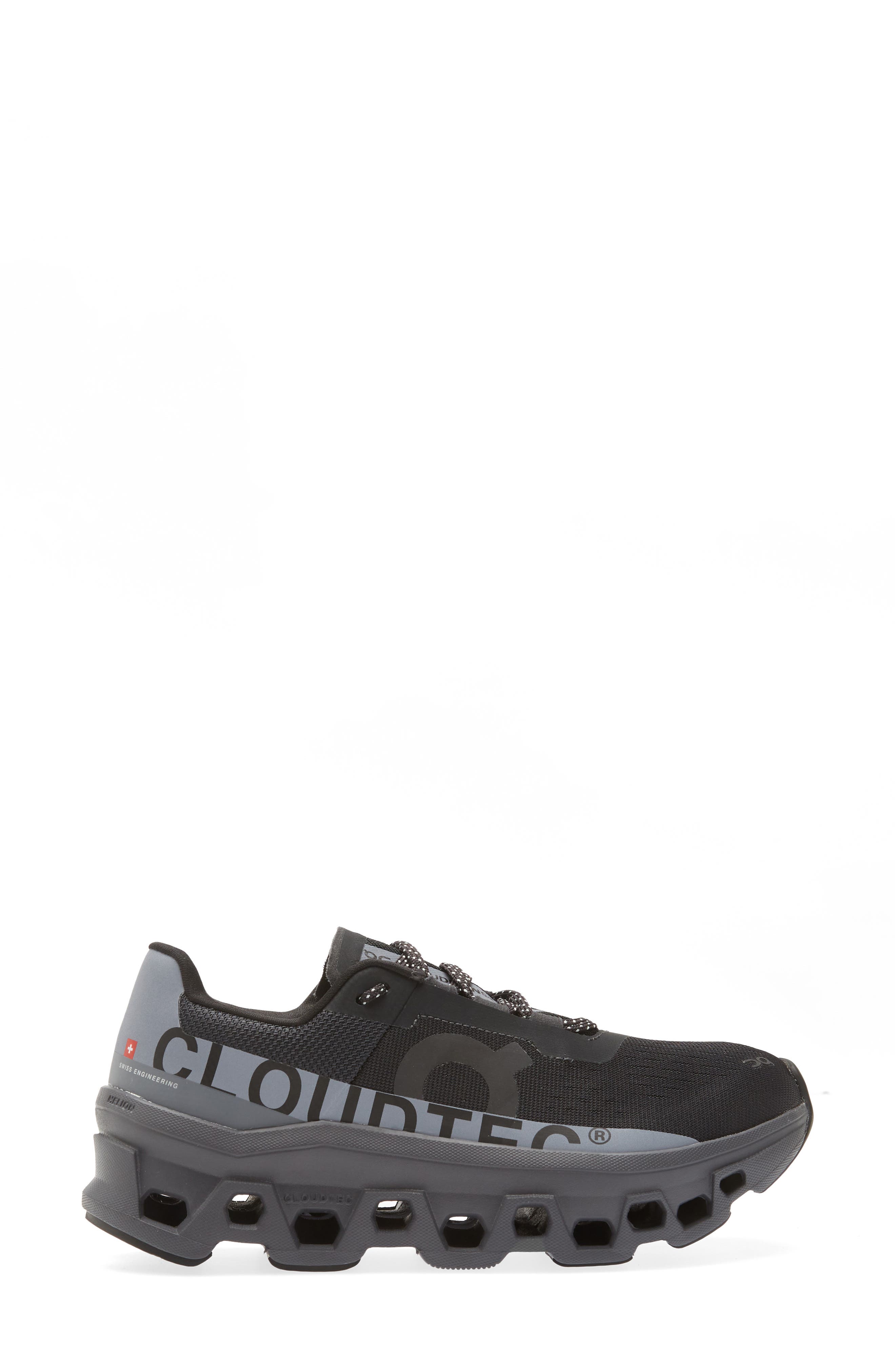 On Clound Monster Lumos Running Shoe, Alternate, color, Black