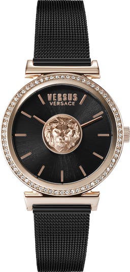 VERSUS Versace Brick Lane Mesh Strap Watch, 34mm | Nordstrom