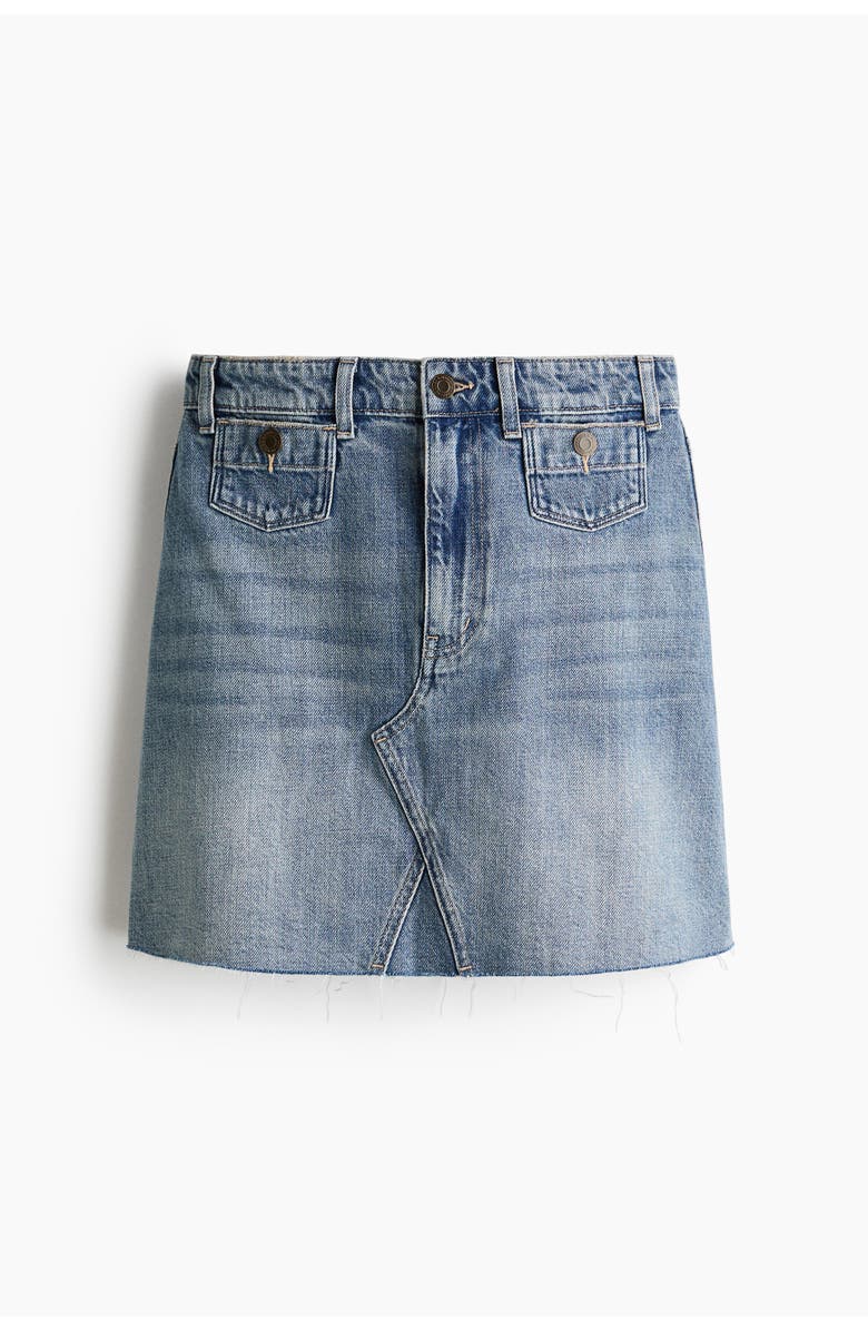 H&M A-line Denim Skirt, Main, color, 