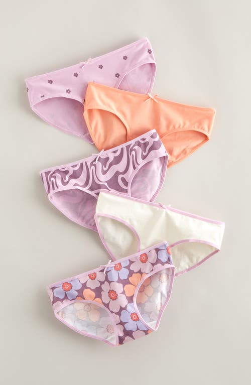 Nordstrom Kids' Assorted 5-pack Hipster Briefs In Multi