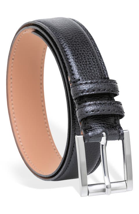 Pebbled Leather Belt