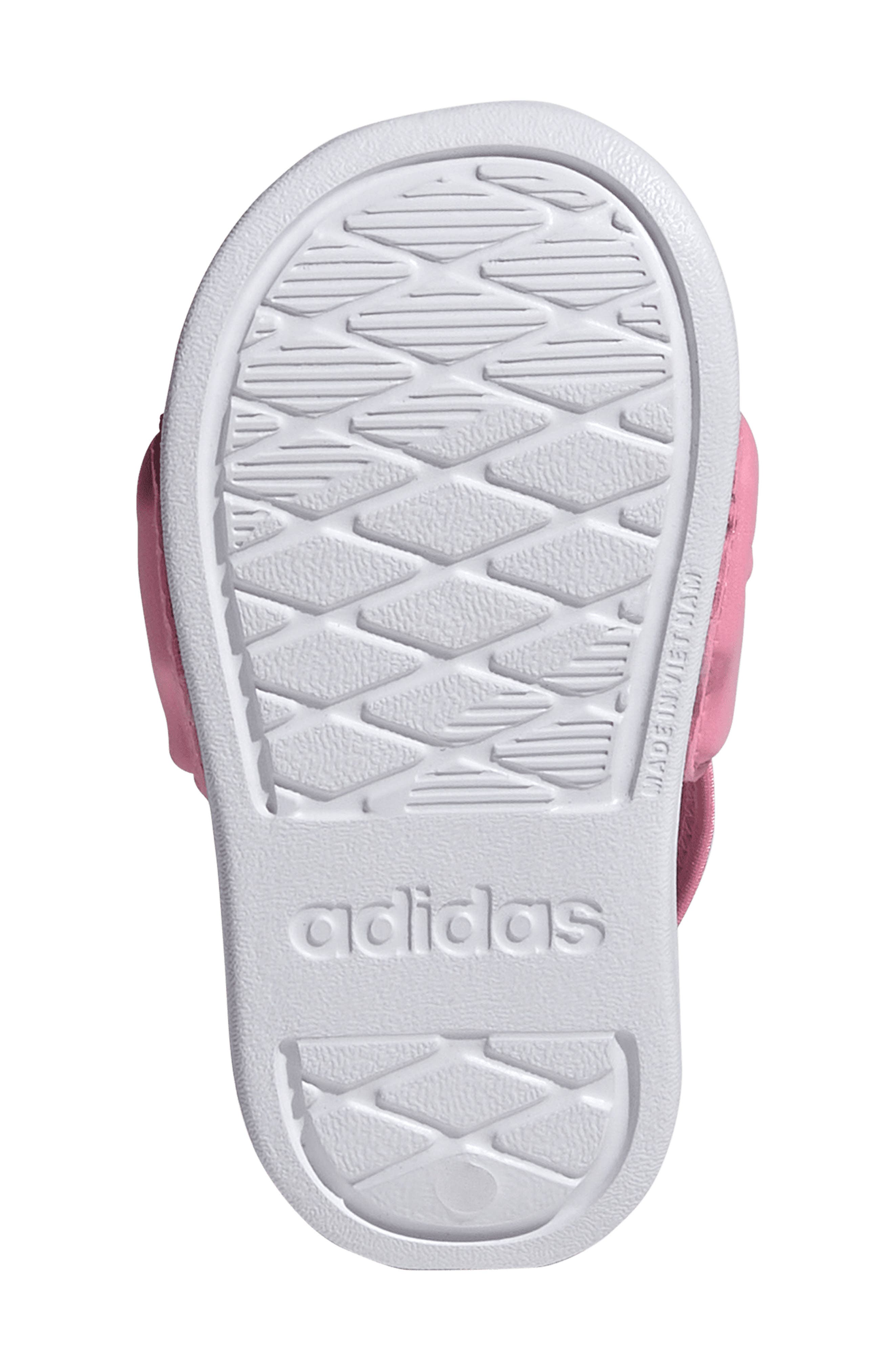 Kids' Adilette Estrap 2.0 Slide Sandal, Alternate, color, BLISS PINK/ FOOTWEAR WHITE