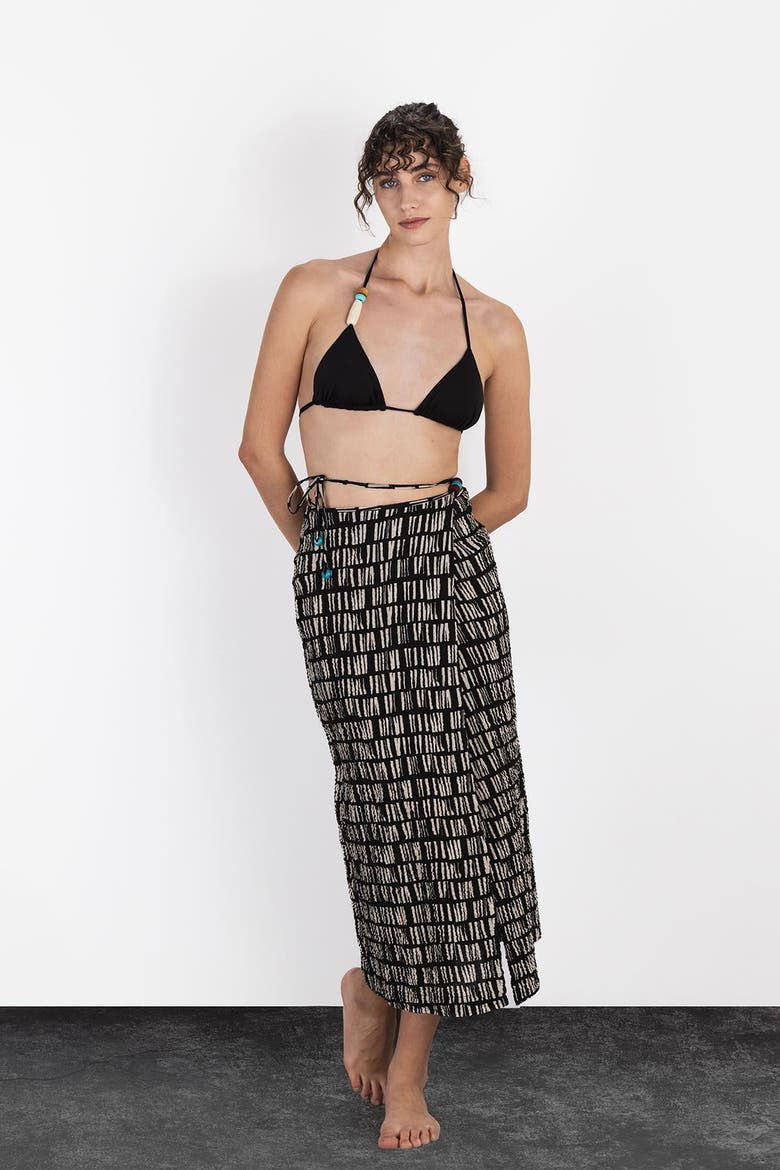 Cappadocia Long Skirt, Alternate, color, Black
