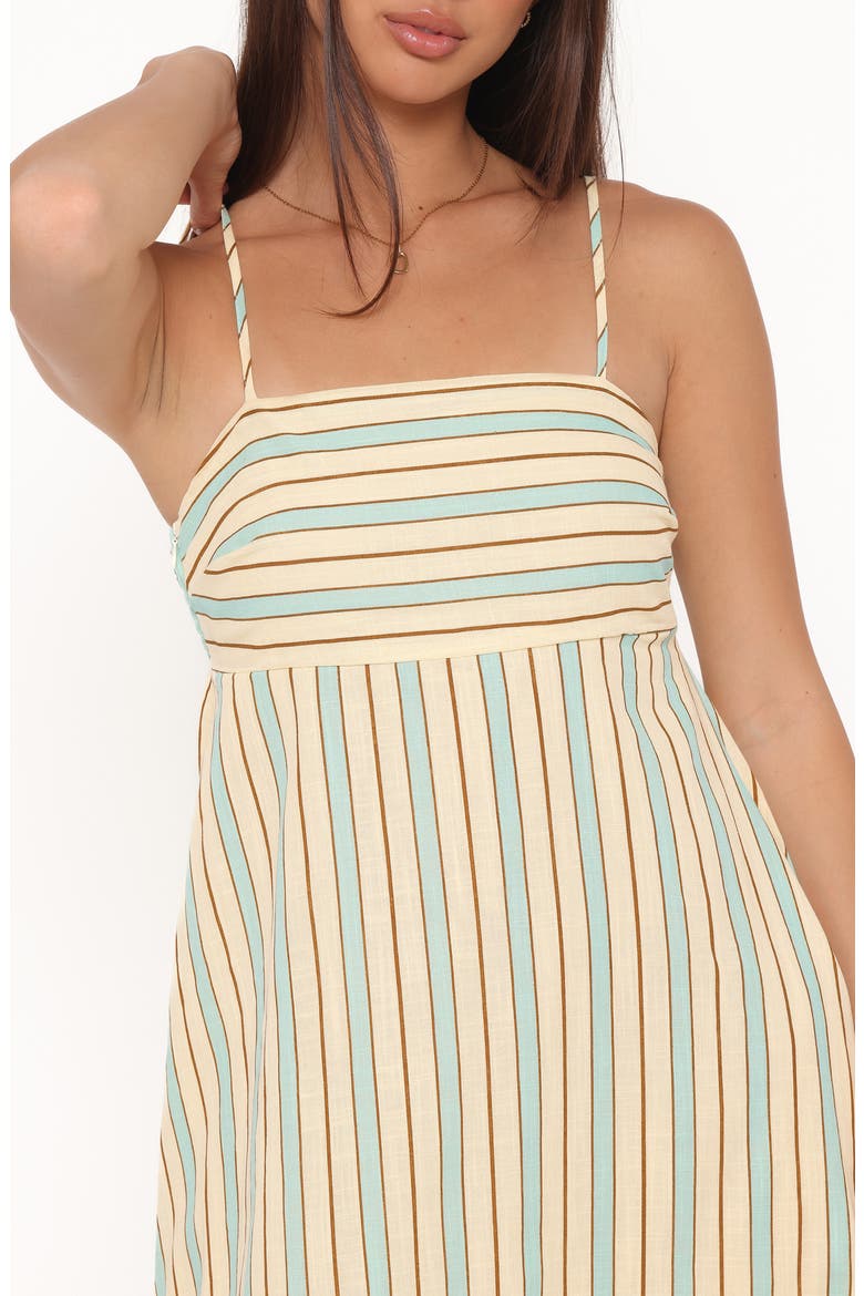 Brea Striped Maxi Dress, Alternate, color, GREEN STRIPE