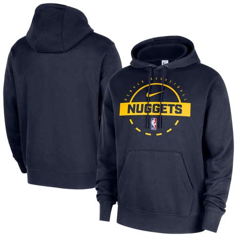 Men's Nike Navy Denver Nuggets 2025/26 Authentic Practice Club Pullover Hoodie