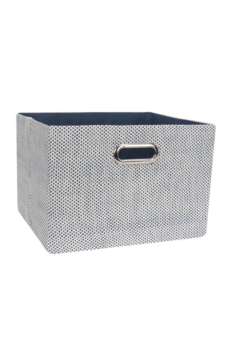 Lambs & Ivy Blue Foldable/Collapsible Storage Bin/Basket Organizer with Handles, Main, color, Blue