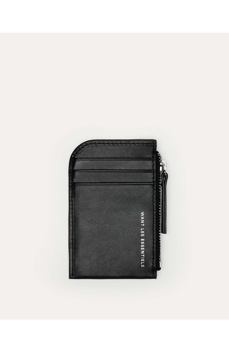 Want Les Essentiels Arch Smooth Leather Cardholder, Main, color,