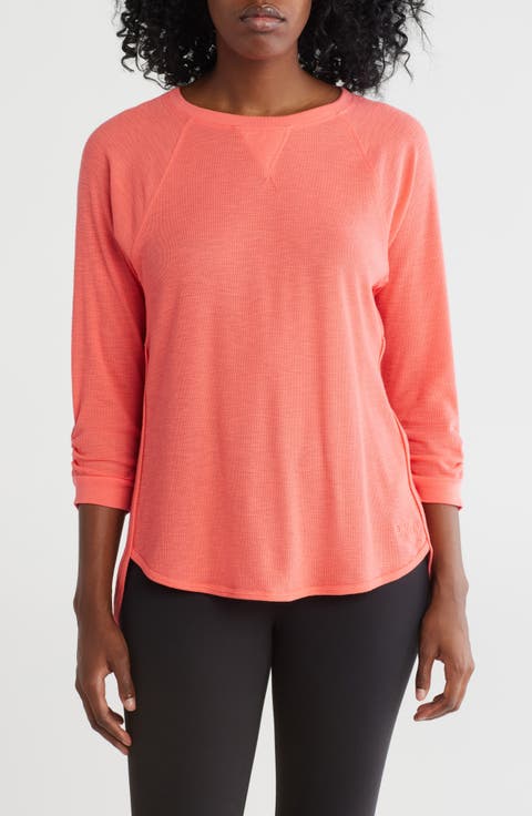 Slub Waffle High-Low T-Shirt