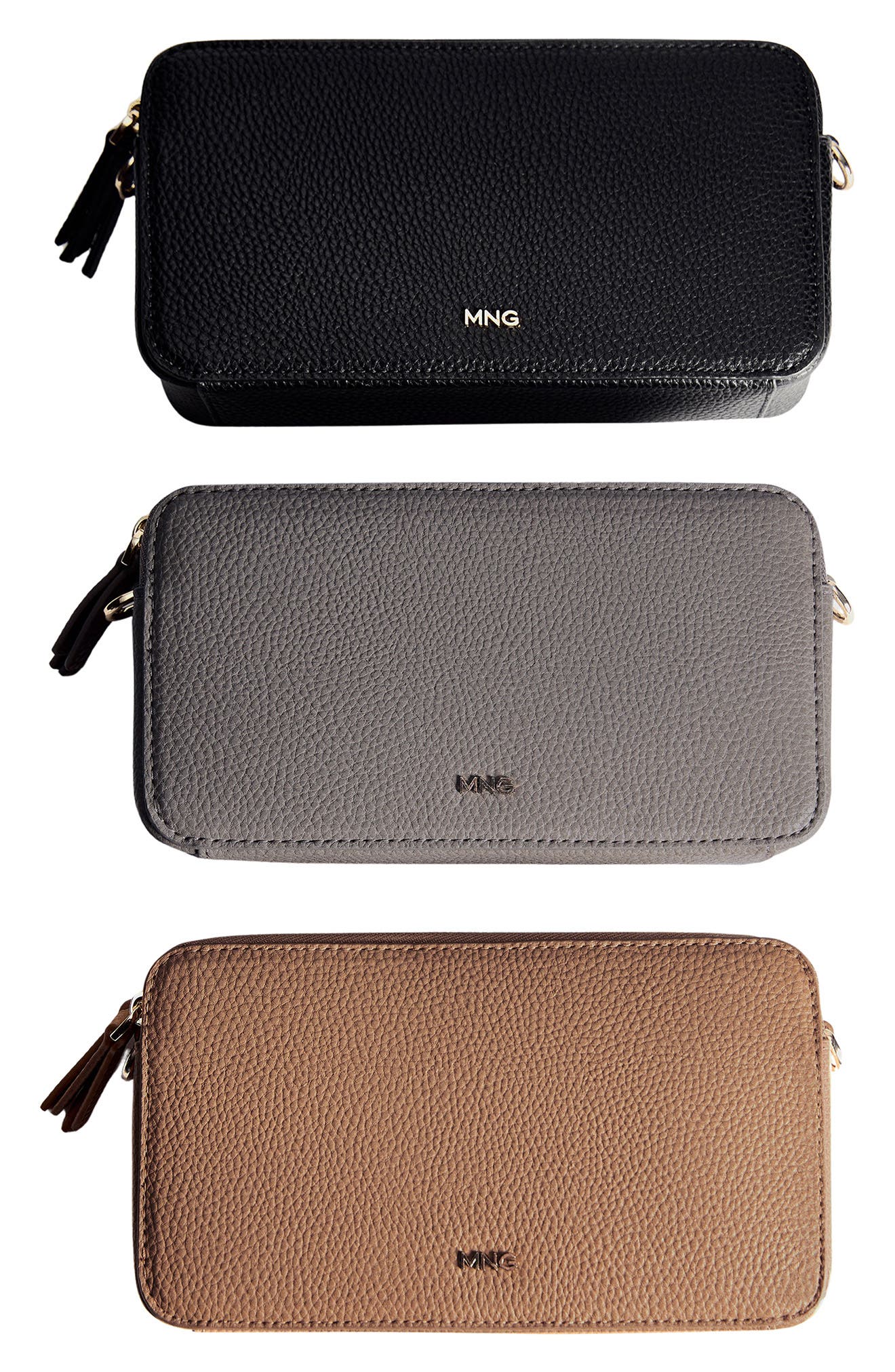 MANGO Faux Leather Shoulder Bag, Alternate, color, 