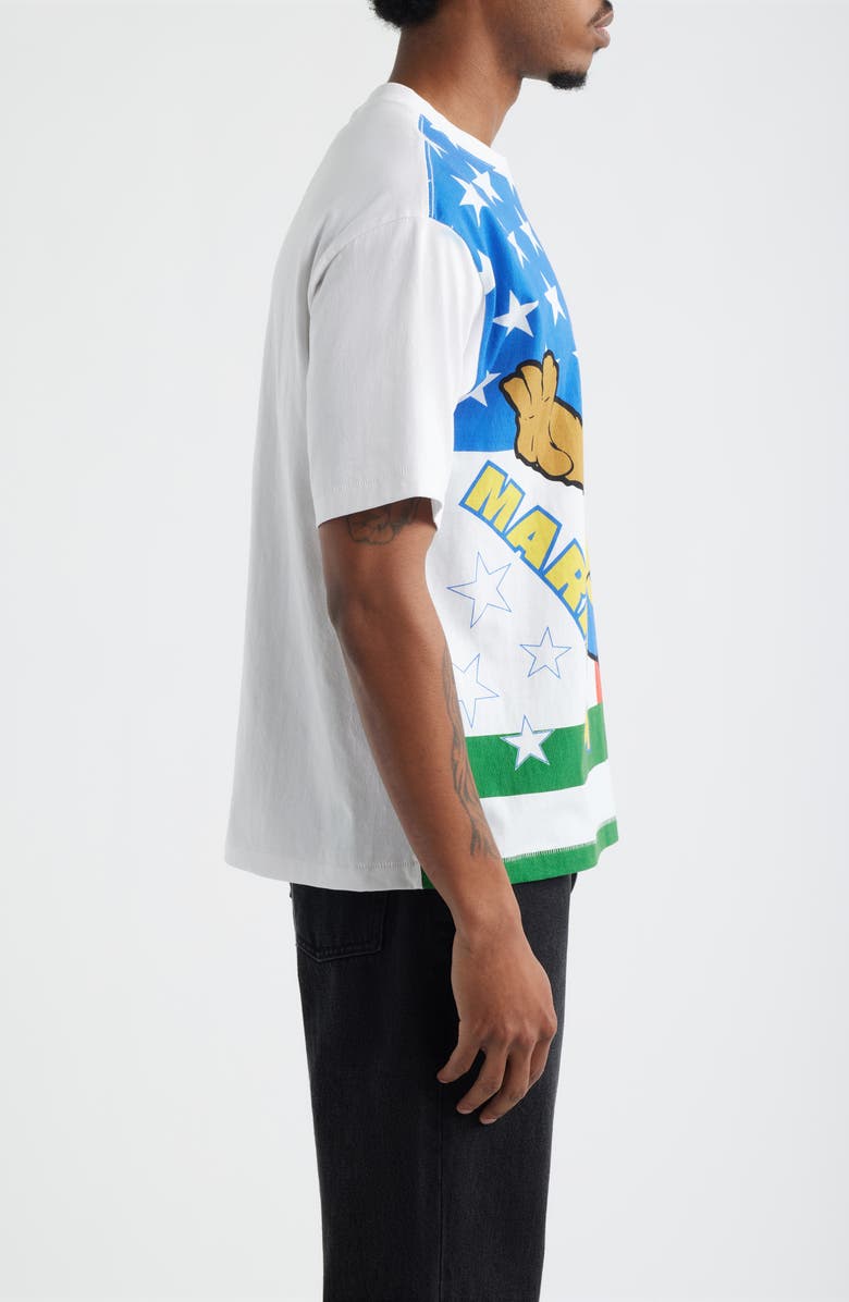 MARKET SMILEY<sup>®</sup> Shoot Ur Shot Graphic T-Shirt, Alternate, color, White Multi