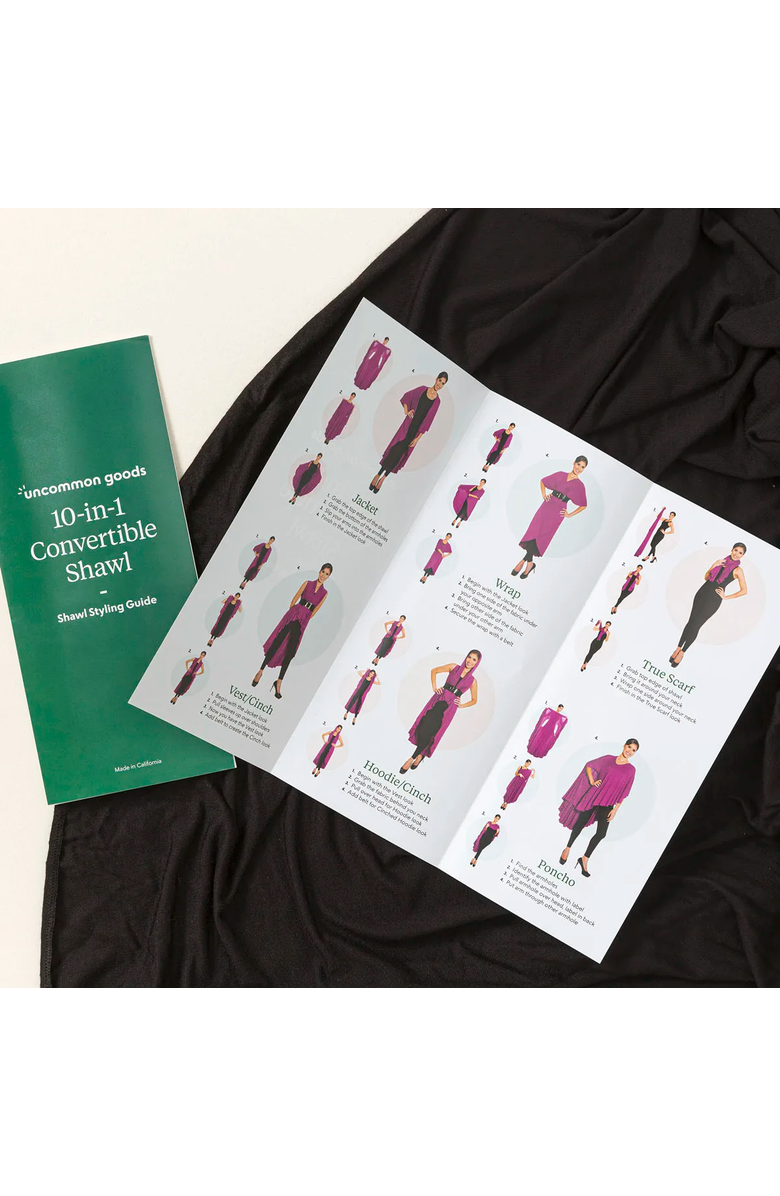 Uncommon Goods 10-in-1 Convertible Shawl by SHAWL DAWLS, Alternate, color, 