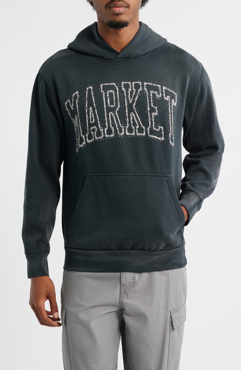 MARKET Vintage Arc Logo Hoodie, Main, color, Pirate-Black