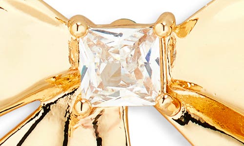 Nordstrom Rack Cubic Zirconia Bow Stud Earrings In Gold