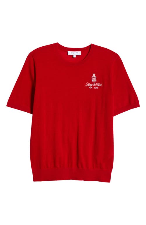 Sporty And Rich Sporty & Rich Jersey "vendome" In Dark Red